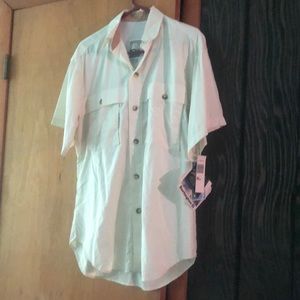 Lightweight 10X button down performance shirt from Burlington coat factory.